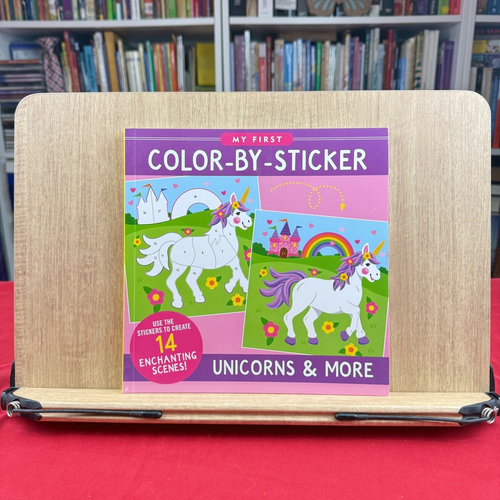 Peter Pauper Press My First Color-By-Sticker Unicorns & More Activity Book New
